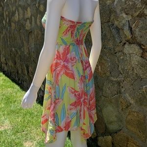Billabong brightly colored strapless dress